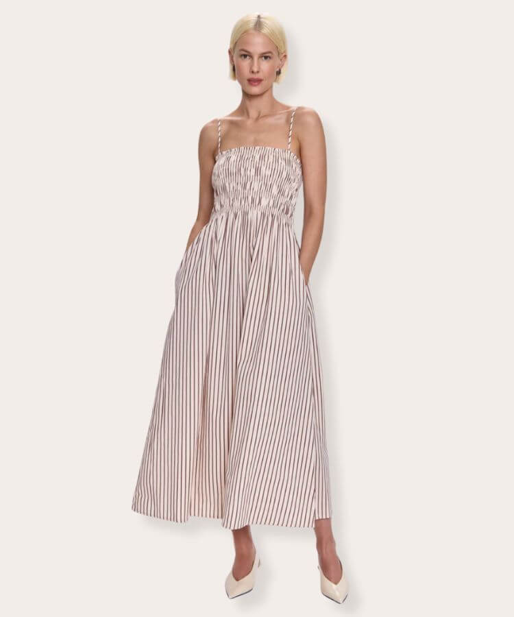 Bianca Shirred Bodice Dress