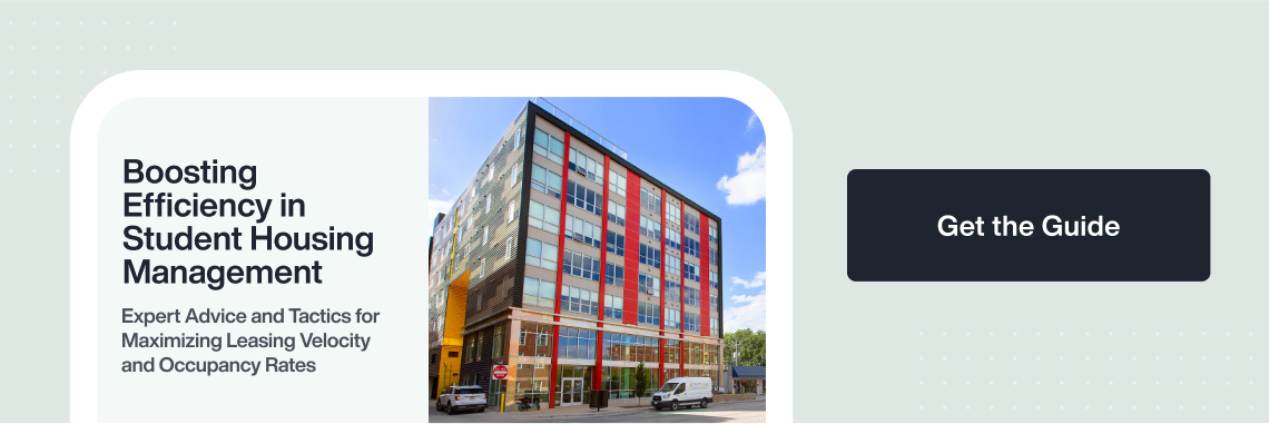 Student housing property management guide