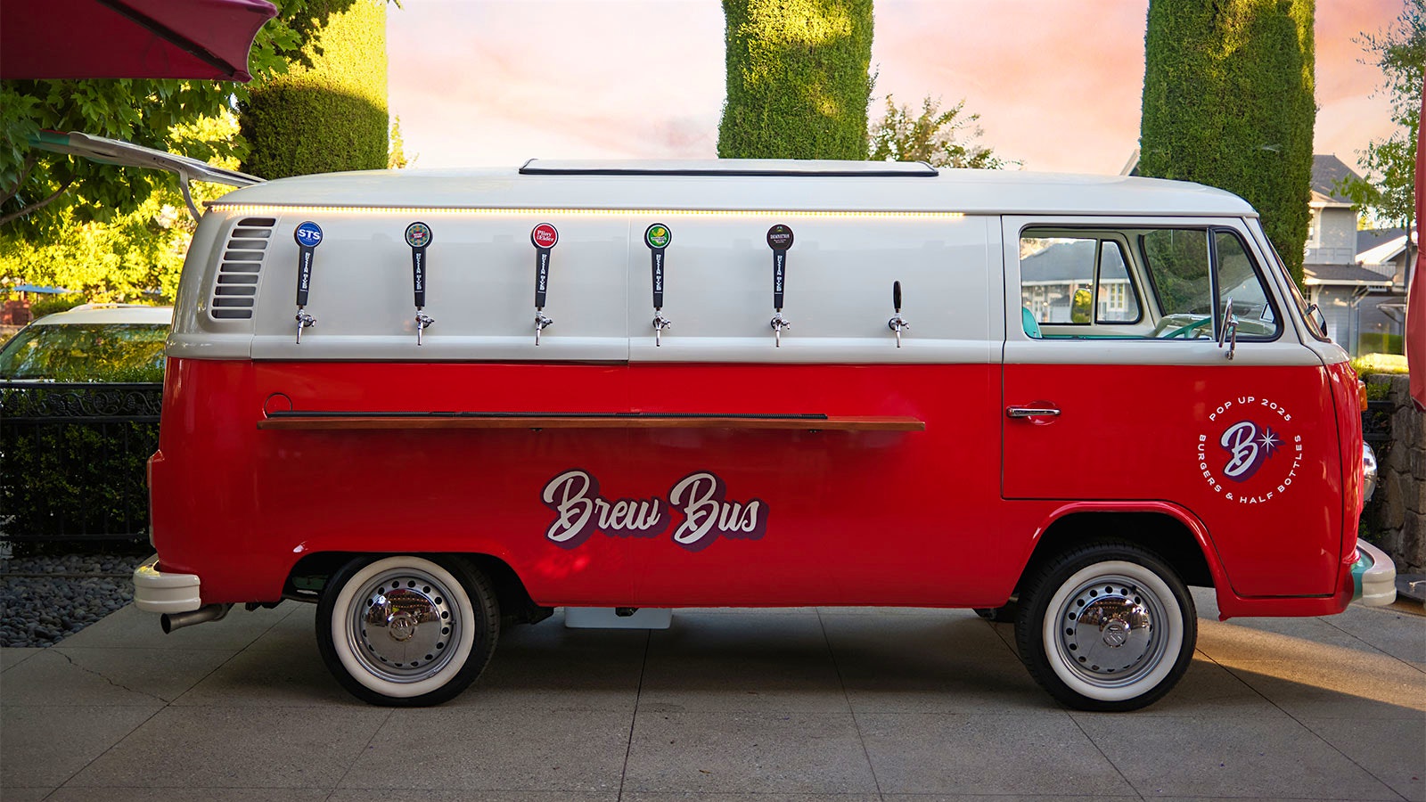 The “Brew Bus” from Burgers and Half Bottles in Napa.