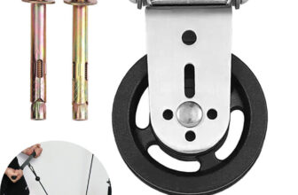 Wall-mounted Gym Home Rotating Silent Pulley DIY Fitness Lat Lift Cable System