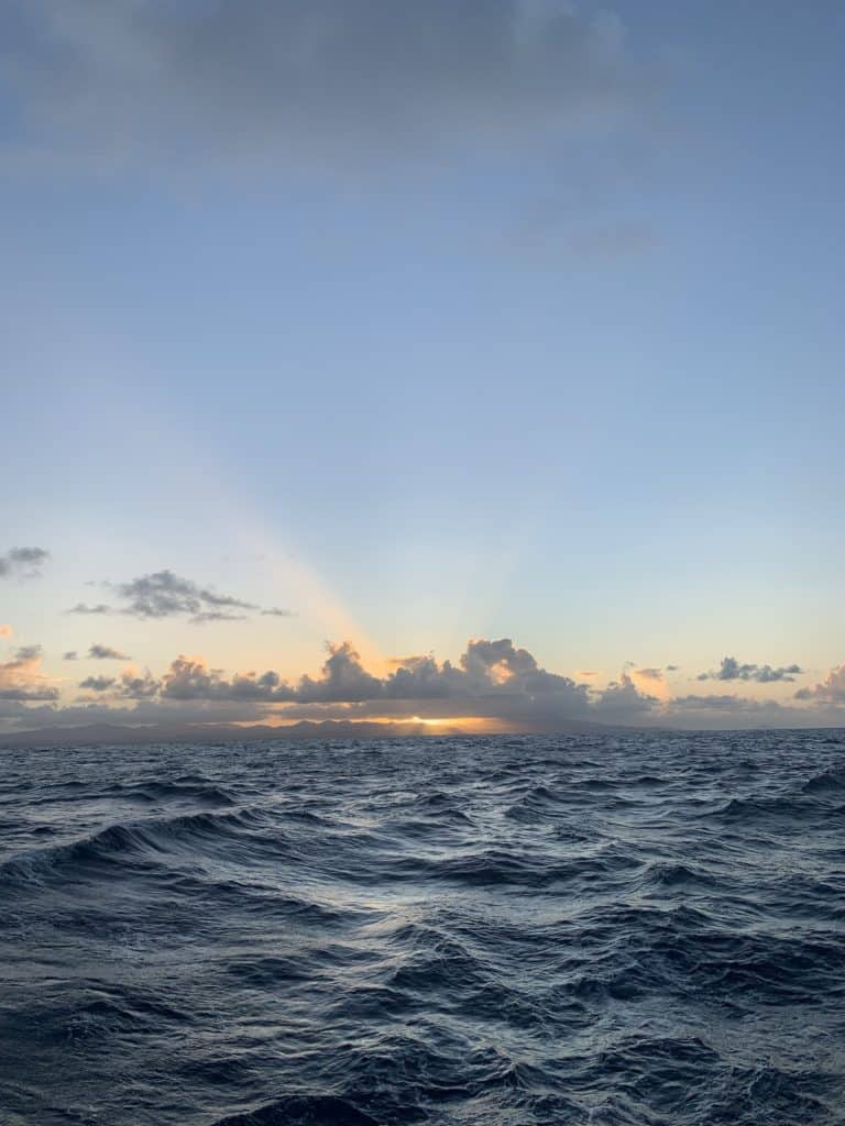 Sunset on the water