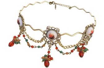 Gothic Choker Vintage Design Jewelry Dainty Elegant Versatile Hollowed Neck