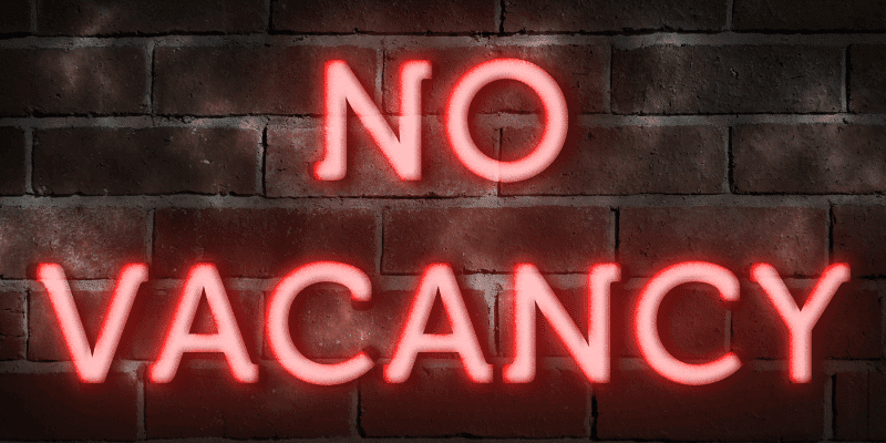 no vacancy in neon lights | calculate and increase occupancy rate | HiRUM