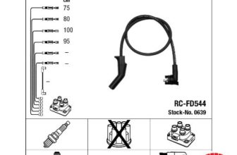 IGNITION CABLE KIT 0639 FOR FORD FIESTA/Box/Body/MPV/IV KA MAZDA 121III 1.3L