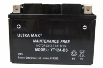 ULTRAMAX BATTERY 10AH YT12A-BS FOR KYMCO PEOPLE GTI IE 200 2013 2014 2015