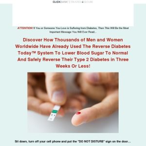 "REVERSE DIABETES TODAY" – Your Diabetes Cure – Official Website