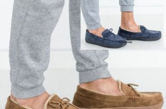 Sale MENS SUEDE MOCCASINS WARM FAUX SHEEPSKIN FUR LINED WINTER LOAFERS SLIPPERS SIZE