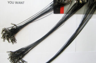 Wire Trace Black Fishing Pike Zander Lure Swivel Link Barrel Hook  Feeder Eels