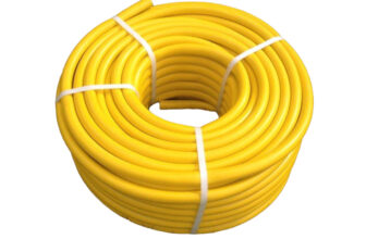 Heavy Duty Garden Hose Pipe Reel Reinforced Anti-kink Outdoor Hosepipe Yellow