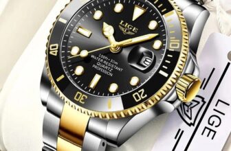 LIGE Top Brand Luxury Fashion Diver Watch Men 30ATM Waterproof Date Sport Quartz