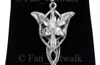 Lord of the Rings Silver EVENSTAR Necklace Pendant Hobbit LOTR + GIFT BAG Arwen