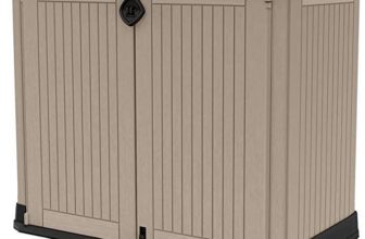 Outdoor Garden Storage Shed, Keter Store-It Out, Beige/Brown, 130 x 74 x 110cm