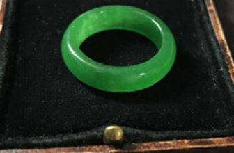Vintage Style Jewellery Natural Jade Ring