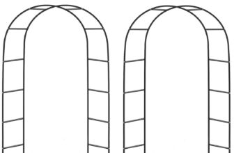 2X 2.4M Garden Arch Trellis Arched Metal Tubular Frame Climbing Plant Archway