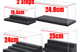 1/2/3/4 Steps Acrylic Display Case Clear Perspex Box Dustproof Action Figures UK