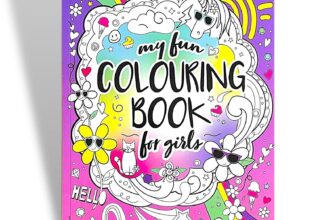 KIDS CHILDREN GIRLS COLOURING BOOK A4 COLOUR FUN ACTIVITY DRAWING A4