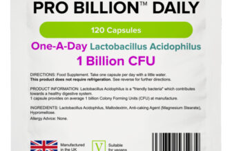 Probiotics For Gut Health Pro Billion Daily CFU Acidophilus 120 Capsules