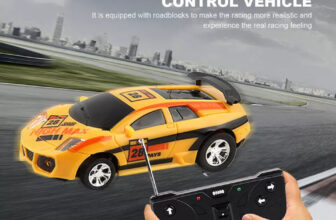 Mini Coke Can Car Speed RC Radio Remote Control Micro Racing Car Kids Toys 1:45