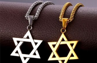 Large Silver Or Gold Star Of David Magen Necklace Jewish Pendant 22 Inch Chain