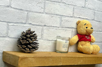 Rustic Floating Reclaimed Solid wood Shelf Chunky Handmade Shelves Free Brackets