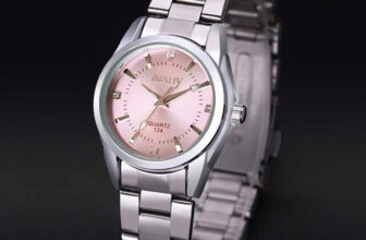 Ladies Luxury Wristwatch Waterproof Stainless Steel Elegant Quartz Watch PINK