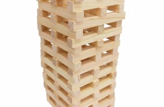 Outdoor Giant Tower Wooden Tumbling Jumbo Blocks Garden Family Game 60pc