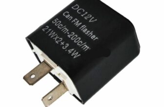 Motorcycle Flasher RELAY For LED Indicators With Adjustable Flash Rate 2 PIN 12V