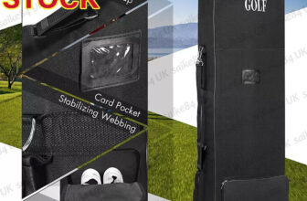 Portable Padded Golf Case Bag Holiday Travel Golf Clubs Carrier + Wheels Durable