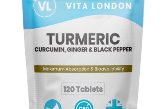 Turmeric Tablets 4000mg + Ginger + Black Pepper 120 Tablets Vegan UK Supplement
