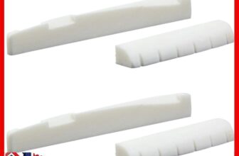 4x 6 String Acoustic Guitar Bone Bridge Saddle Nut Musical Instruments Accessory