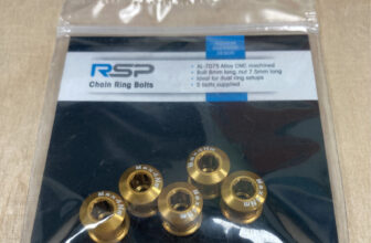RSP 8/7.5mm 5 Piece Set Bike Chainring Bolt Gold