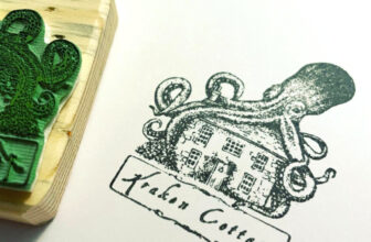 Personalised Business Logo Stamp Custom Eco-Friendly Rubber Large ink Stamper