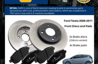 2x Vented Brake Discs and Pads Front NAPA NBD5431+NBP1602 fits FORD FIESTA with