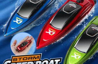 Mini 2.4GHz RC Palm Boat, Bath, sink, Pool Toy, 15min charge, dual prop