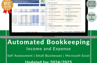 Accounting Small Business Finance Bookkeeping Self Employed Excel Spreadsheet