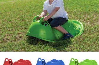 Kids Plastic Seesaw Outdoor Garden Rocker Turtle Character Childrens Toys Play