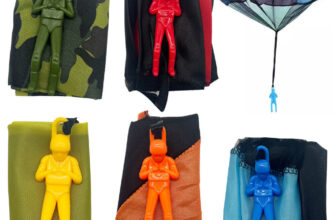 5pcs Hand Throwing Kids Play Parachute Toys Soldier Outdoor Sports Mini Toy