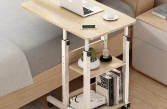 Adjustable Home Study Table Notebook Computer Folding Laptop PC Trolley Desk UK
