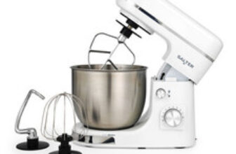 Salter Boston Stand Mixer Electric 5L Stainless Steel Mixing Bowl 8 Speeds 1300W