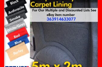CAMPER VAN CAR CARPET LINING 4 way stretch VW T 6 5 TRIM TRANSIT RACE DAY 10sqm