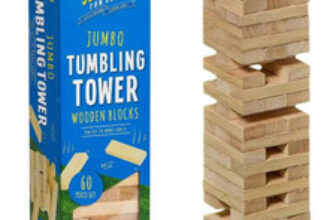 Giant Jumbo Tumbling Tower Wooden Blocks Jenga Outdoor Family Garden Game 5+