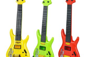 Rock Guitar Toy Kids Children Acoustic Musical Instrument with Guitar Pick 19″