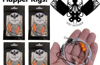 BAIT BUTCHER Hand Tied Sea Fishing 2 HOOK FLAPPER RIGS – Various Hook Sizes