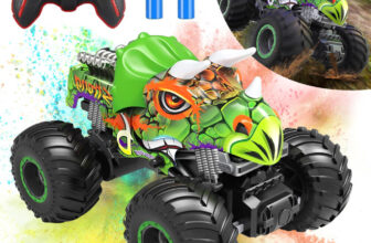 Dinosaur Toys RC Stunt Car Kids Remote Control 4WD Crawler Car LED Toys Trucks