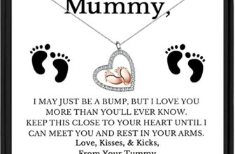 To My Mummy Baby Feet 925 Silver Necklace Pregnancy Mum To Be Christmas Gift