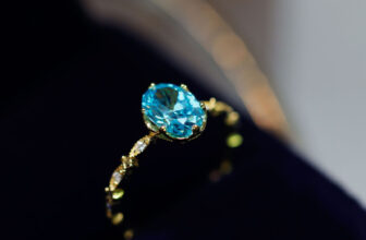 925 Sterling Silver Ring Aquamarine Vintage Jewelry Gemstone Small Size Womens