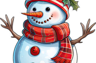 Christmas Snowman Colourful Nursery Wall Vinyl Sticker Decals k674