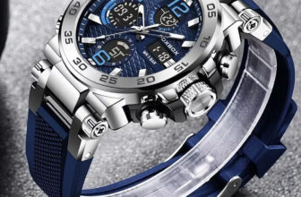 Mens Sports Diver Wristwatch Digital Analog Waterproof Quartz LED Luxury Watches