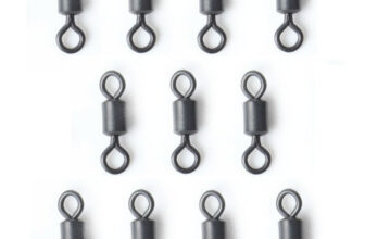 Standard Swivels Size 8 Carp Fishing Terminal Tackle matt black 10 / 20 / 50