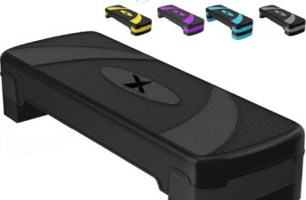 XN8 2 & 3 Step Aerobic Stepper Adjustable Yoga Blocks Fitness Cardio Exercise